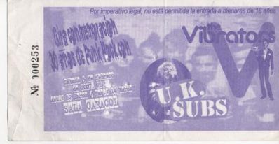 Signed ticket - front