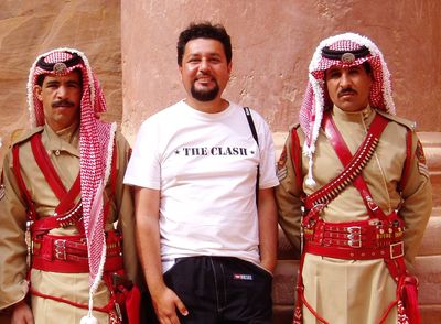 Marc, pictured on a trip to Jordan - click image to enlarge
