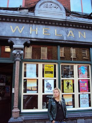 Monica outside Whelan's - click to enlarge