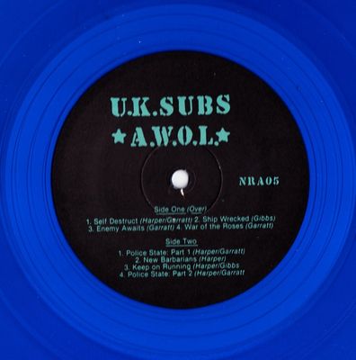 Blue vinyl (Alternate label) side 2