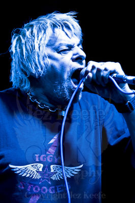 Charlie  Harper - vocals & harmonica - click image to enlarge. Photograph courtesy of Jez Keefe. No copying of Jez's work without permission. www.jezkeefephotography.com