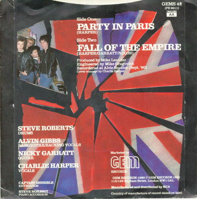 Party in Paris back cover (UK)